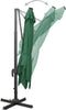 vidaXL - Zweefparasol - met - paal - en - LED-verlichting - 300 - cm - groen