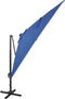 vidaXL - Zweefparasol - met - paal - en - LED-verlichting - 300 - cm - azuurblauw