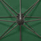 vidaXL - Zweefparasol - met - paal - en - LED-verlichting - 300 - cm - groen