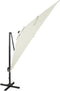 vidaXL - Zweefparasol - met - paal - en - LED-verlichting - 300 - cm - zandkleurig
