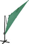 vidaXL - Zweefparasol - met - paal - en - LED-verlichting - 300 - cm - groen