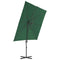 vidaXL - Zweefparasol - met - stalen - paal - 250x250 - cm - groen