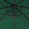vidaXL - Zweefparasol - met - stalen - paal - 250x250 - cm - groen