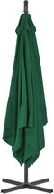 vidaXL - Zweefparasol - met - stalen - paal - 250x250 - cm - groen