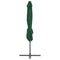 vidaXL - Zweefparasol - met - stalen - paal - 250x250 - cm - groen