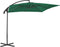 vidaXL - Zweefparasol - met - stalen - paal - 250x250 - cm - groen