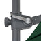 vidaXL - Zweefparasol - met - stalen - paal - 250x250 - cm - groen