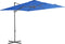 vidaXL - Zweefparasol - met - stalen - paal - 250x250 - cm - azuurblauw
