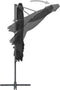 vidaXL - Zweefparasol - met - stalen - paal - 250x250 - cm - antracietkleurig