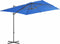 vidaXL - Zweefparasol - met - stalen - paal - 250x250 - cm - azuurblauw