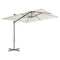 vidaXL - Zweefparasol - met - stalen - paal - 250x250 - cm - zandkleurig