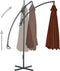 vidaXL - Zweefparasol - met - stalen - paal - 250x250 - cm - terracottakleurig