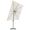 vidaXL - Zweefparasol - met - stalen - paal - 250x250 - cm - zandkleurig