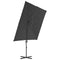 vidaXL - Zweefparasol - met - stalen - paal - 250x250 - cm - antracietkleurig