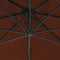 vidaXL - Zweefparasol - met - stalen - paal - 250x250 - cm - terracottakleurig