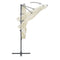 vidaXL - Zweefparasol - met - stalen - paal - 250x250 - cm - zandkleurig