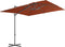 vidaXL - Zweefparasol - met - stalen - paal - 250x250 - cm - terracottakleurig