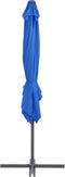 vidaXL - Zweefparasol - met - stalen - paal - 250x250 - cm - azuurblauw