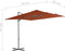 vidaXL - Zweefparasol - met - stalen - paal - 250x250 - cm - terracottakleurig