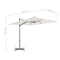 vidaXL - Zweefparasol - met - stalen - paal - 250x250 - cm - zandkleurig