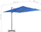 vidaXL - Zweefparasol - met - stalen - paal - 250x250 - cm - azuurblauw