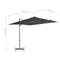 vidaXL - Zweefparasol - met - stalen - paal - 250x250 - cm - antracietkleurig
