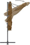 vidaXL - Zweefparasol - met - stalen - paal - 250x250 - cm - taupe