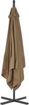 vidaXL - Zweefparasol - met - stalen - paal - 250x250 - cm - taupe