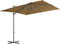 vidaXL - Zweefparasol - met - stalen - paal - 250x250 - cm - taupe