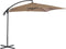 vidaXL - Zweefparasol - met - stalen - paal - 250x250 - cm - taupe