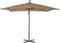 vidaXL - Zweefparasol - met - stalen - paal - 250x250 - cm - taupe