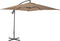 vidaXL - Zweefparasol - met - stalen - paal - 250x250 - cm - taupe