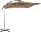 vidaXL - Zweefparasol - met - stalen - paal - 250x250 - cm - taupe