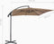 vidaXL - Zweefparasol - met - stalen - paal - 250x250 - cm - taupe