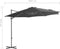 vidaXL - Zweefparasol - met - stalen - paal - 250x250 - cm - zwart