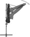 vidaXL - Zweefparasol - met - stalen - paal - 250x250 - cm - zwart