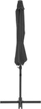 vidaXL - Zweefparasol - met - stalen - paal - 250x250 - cm - zwart