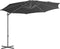 vidaXL - Zweefparasol - met - stalen - paal - 250x250 - cm - zwart