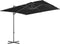 vidaXL - Zweefparasol - met - stalen - paal - 250x250 - cm - zwart