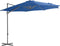 vidaXL - Zweefparasol - met - stalen - paal - 300 - cm - azuurblauw