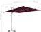 vidaXL - Zweefparasol - met - stalen - paal - 300 - cm - azuurblauw