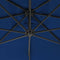 vidaXL - Zweefparasol - met - stalen - paal - 300 - cm - azuurblauw