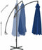 vidaXL - Zweefparasol - met - stalen - paal - 300 - cm - azuurblauw