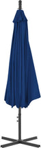 vidaXL - Zweefparasol - met - stalen - paal - 300 - cm - azuurblauw