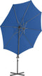 vidaXL - Zweefparasol - met - stalen - paal - 300 - cm - azuurblauw