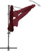 vidaXL - Zweefparasol - met - stalen - paal - 300 - cm - bordeauxrood