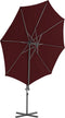 vidaXL - Zweefparasol - met - stalen - paal - 300 - cm - bordeauxrood