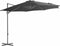 vidaXL - Zweefparasol - met - stalen - paal - 300 - cm - antracietkleurig