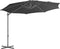 vidaXL - Zweefparasol - met - stalen - paal - 300 - cm - antracietkleurig