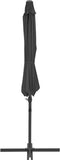 vidaXL - Zweefparasol - met - stalen - paal - 300 - cm - antracietkleurig